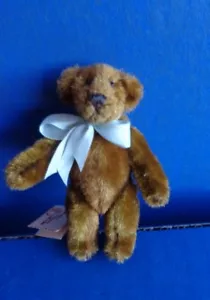 3" MINIATURE OOAK TEDDY BEAR- DEBORA EVANS BERRY PATCH ORIGINAL HANDMADE ARTIST - Picture 1 of 9