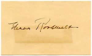 ELEANOR ROOSEVELT, US First Lady/FDR, Autograph Signed Card, 10927 - Picture 1 of 2
