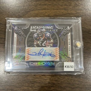 Autógrafos Panini Obsidian 2021 - Lightning Strike #LS-CP Clinton Portis/50 (AU) - Imagen 1 de 2