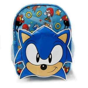 Sonic 3D Face Front Poket 11" kleiner Rucksack - Bild 1 von 2