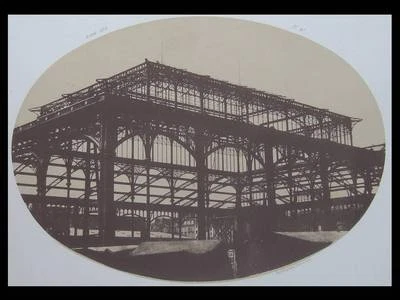 HALLES DE PARIS - 1856 - PHOTOLITHOGRAPHIE POITEVIN, PHOTOGRAPHIE - Photo 1/3