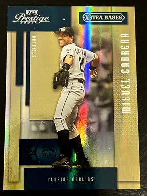 Miguel Cabrera 2004 Playoff Prestige Xtra Bases Green #79 145/150 Tigers Marlins - Image 1 of 2