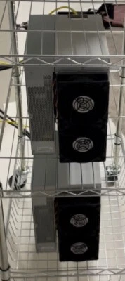 Antminer S19j by Bitmain, SHA256 ASIC miner, 90 TH/s, 3100 watts - used 30 days - Image 1 of 4