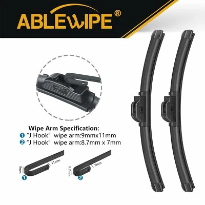 ABLEWIPE Fit For Chevrolet Chevy CAVALIER 1995-2005 Beam Windshield Wiper Blades - Изображение 1 из 4