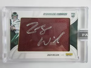 2021 Panini Instant NFL Rookie Hoggs Zach Wilson RC Auto SSP Signature NY 4/10 - Picture 1 of 4