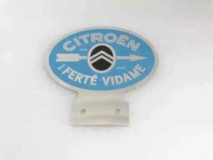 CHROME RADIATOR GRILL BADGE EMBLEM MONOGRAM FITS TO VINTAGE CITROEN FERTE VIDAME - Imagen 1 de 7
