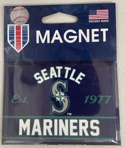 *NEW* Wincraft Official MLB 2.5" x 3.5" SEATTLE MARINERS EST. 1977 Magnet - Picture 1 of 1