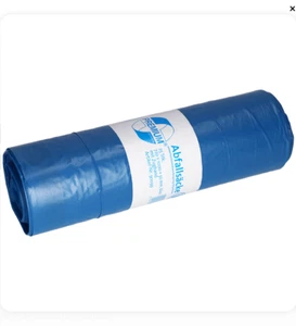 Müllbeutel Müllsack Abfallbeutel DEISS 120l Liter Zugband stark blau 250 Stück - Bild 1 von 1