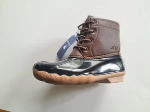 JBU by Jambu Kids Size 12 Blue/Tan Maplewood Waterproof Rain Mid Calf Boots - Picture 1 of 10