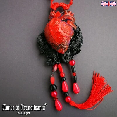 love attraction heart jewelry protective talisman necklace pendant amulet charm - Image 1 of 4