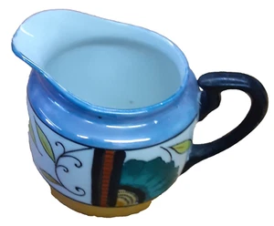 Vintage Japan Lusterware Chikaramachi Hand Painted Creamer Pitcher 3" D 3 3/8" H - Picture 1 of 21