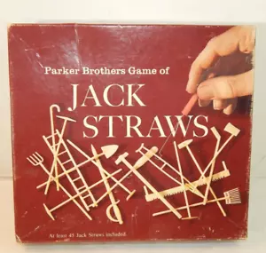 Jack Straws Game Parker Brothers 40 REPLACEMENT STRAWS & Box ONLY SEE PICTURES - Picture 1 of 5