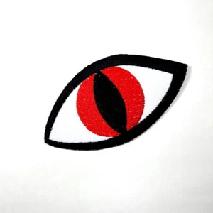 Red Eye Patch Devil Evil Zombie Artwork Emblem for DIY Iron on Clothes Jacket - Picture 1 of 11