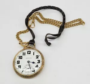 1940 Hamilton 992E Railroad Grade Pocket Watch 21J 16s Model 2 Running Lever Set - Picture 1 of 24