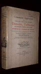COMMENT APPRECIER LES CROQUIS, ESQUISSES, ETUDES, DESSINS... Ed. Rouveyre 1911 - Foto 1 di 7