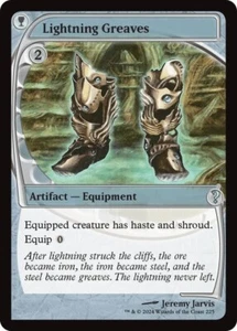 Lightning Greaves NM Future Sight Frame MTG Mystery Booster 2 MB2 magia mai giocata - Foto 1 di 1