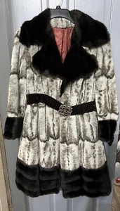 Halldon Vintage Penny Lane Mantel Kunstfell Y2K Damen Sm? Winterwetter - Bild 1 von 11