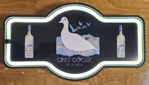 grey goose vodka promotional Led sign Illuminated led 17 " X 10" man cave sign. - Picture 1 of 2