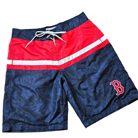 G III Sports by Carl Banks MLB Boston Red Sox Swim Trunks Mens Large Cover