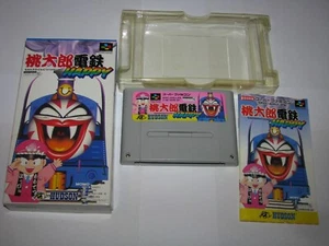 Momotaro Dentetsu Happy Super Famicom SFC Japan import Boxed + Manual US Seller - Picture 1 of 12