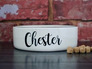 Hundenapf mittel 20cm personalisiert Keramik Haustierenapf handbemalt Futterhundenapf - Bild 1 von 6