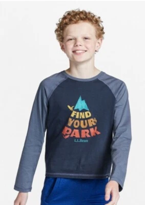 Camiseta de béisbol orgánica manga larga LL Bean talla 8 para niños - Encuentra tu parque Foto 1 de 3