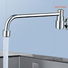 Swivel Kitchen Faucet Single Cold Water Basin Tap Wall Mounted 20 30cm