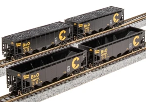 Broadway Limited N Scale ~ B&O Chessie ~ ARA 4-Bay Hopper w/Load ~ 4 Pack ~ 7422 - Picture 1 of 9