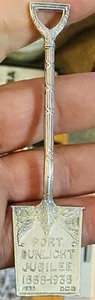 VINTAGE ANTICO Argento Sterling Porta Luce Sole Giubileo Spada Birmingham 1938 R&D - Foto 1 di 2