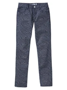 GAP Kids Girls Super Skinny Blue Floral Jeans Pants 5 6 Regular NWT $40 - Picture 1 of 3
