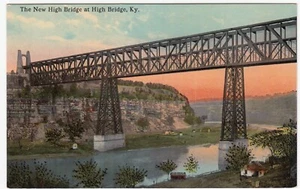 High Bridge Kentucky ~ The New High Bridge ~ Vintage KY Postkarte ~ Eisenbahnbrücke - Bild 1 von 2