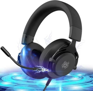 Gaming Headset PS4/Xbox One/PC/Switch,Headsets for PS4 with Mic 7.1 Surround - Picture 1 of 8