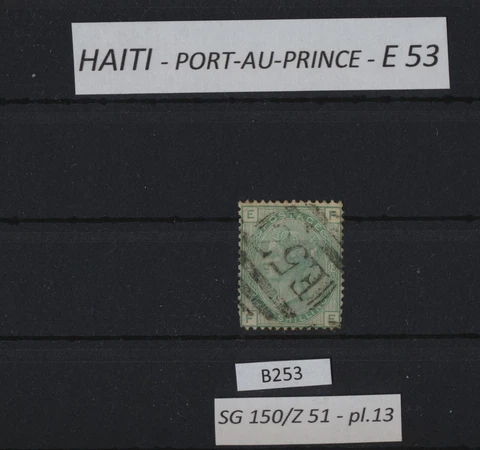 GB used abroad - Haiti - Port-au-Prince - E53 - SG150 - Z51 , B253 Cover