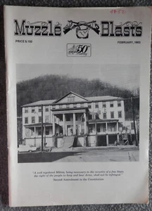 1983 MUZZLE BLASTS magazine Black Powder Muzzleloading FEBRUARY 1983 - Foto 1 di 6