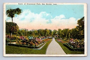 Greenwood Park Szene Des Moines Iowa Postkarte nicht verschickt - Bild 1 von 2