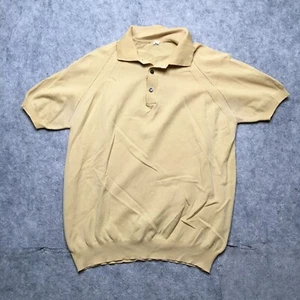Vintage Ban-Lon Nylon Poloshirt Herren Medium M hellbraun 70er Rockabilly Rat Pack Atomic - Bild 1 von 10