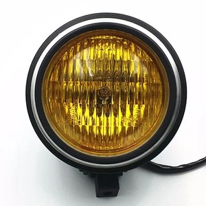 Faro bala de motocicleta para Harley Honda Kawasaki Suzuki Yamaha de la vieja escuela - Imagen 1 de 9