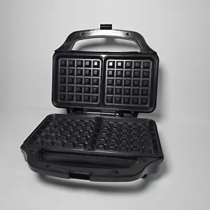 Salter Double Waffle Maker Non-Stick Dual Iron Plates Deep Fill EK2249 - Picture 1 of 4