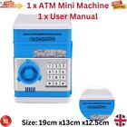 Electronic Money Safe Box Digital Piggy Bank Mini ATM Cash Machine Coin Saving