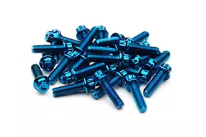 Bulloni assemblaggio cerchi divisi M7 24 mm blu 2 pezzi 3 pezzi BBS RM LM OZ RH ruote viti - Foto 1 di 2