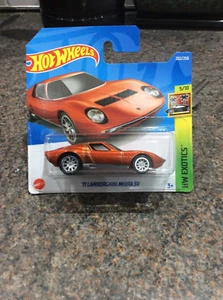 Hot wheels 71 Lamborghini Miura SV HW Exotics Super Treasure Hunt 202/250 Rare - Picture 1 of 10