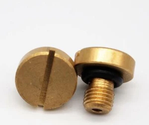 2 tornillos de drenaje de tazón flotante carburador CB77 CL175 CB350 CB360 CB450 CB500T CB750 - Imagen 1 de 2