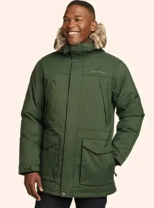 Eddie Bauer Men's Superior Down Parka - Dark Loden (Green) - XL Weatheredge Down - Picture 1 of 12