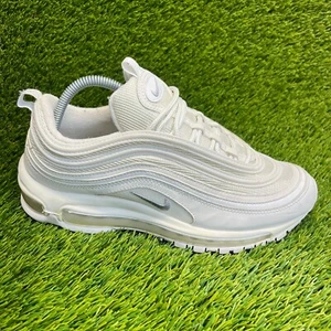 Nike Air Max 97 Triple White Gray Mens Size 8 Athletic Running Shoes Sneakers - Picture 1 of 12
