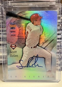 1997 Topps Stadium Club Co-Signers Gregg Jefferies Scott Rolen #CO4 Auto - Picture 1 of 2