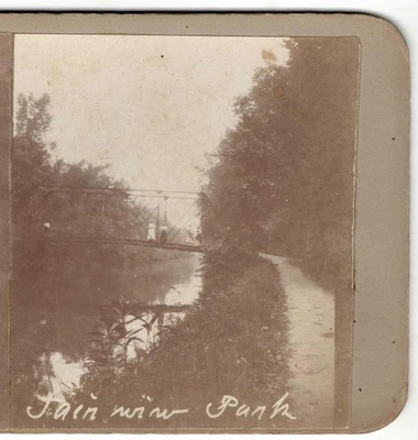 Foto INDIANA SV - Indianápolis - Fairview Park River Bridge - c1919 Foto 1 de 3
