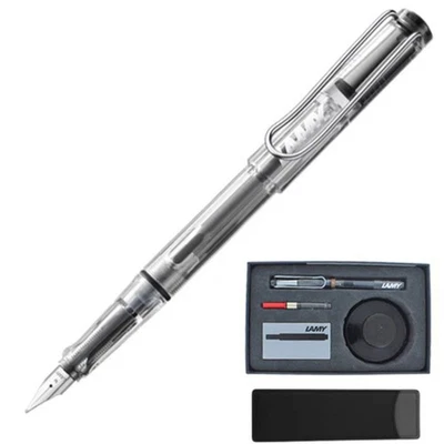 Lamy Gift Set Vista Medium Steel Nib Fountain Pen and 50ml Bottled Ink LNGSISVM - Image 1 of 4