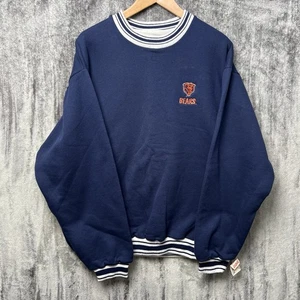 Vintage Chicago Bears Pro Player NWT Crewneck Sweatshirt Sz L 90s Embroidered - Picture 1 of 7