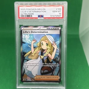2025 Pokemon Meg En-Mega Evolution Ultra Rare #169 Lillies Determination PSA 10 - Bild 1 von 2