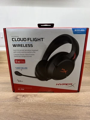HyperX Cloud Flight Wireless Gaming Headset Black-Red Sealed Boxed - Image 1 of 3